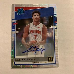 2020 Panini Donruss Rated Rookies Choice Signatures Killian Hayes Rookie Auto RC